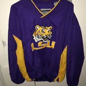 LSU wind breaker pull over